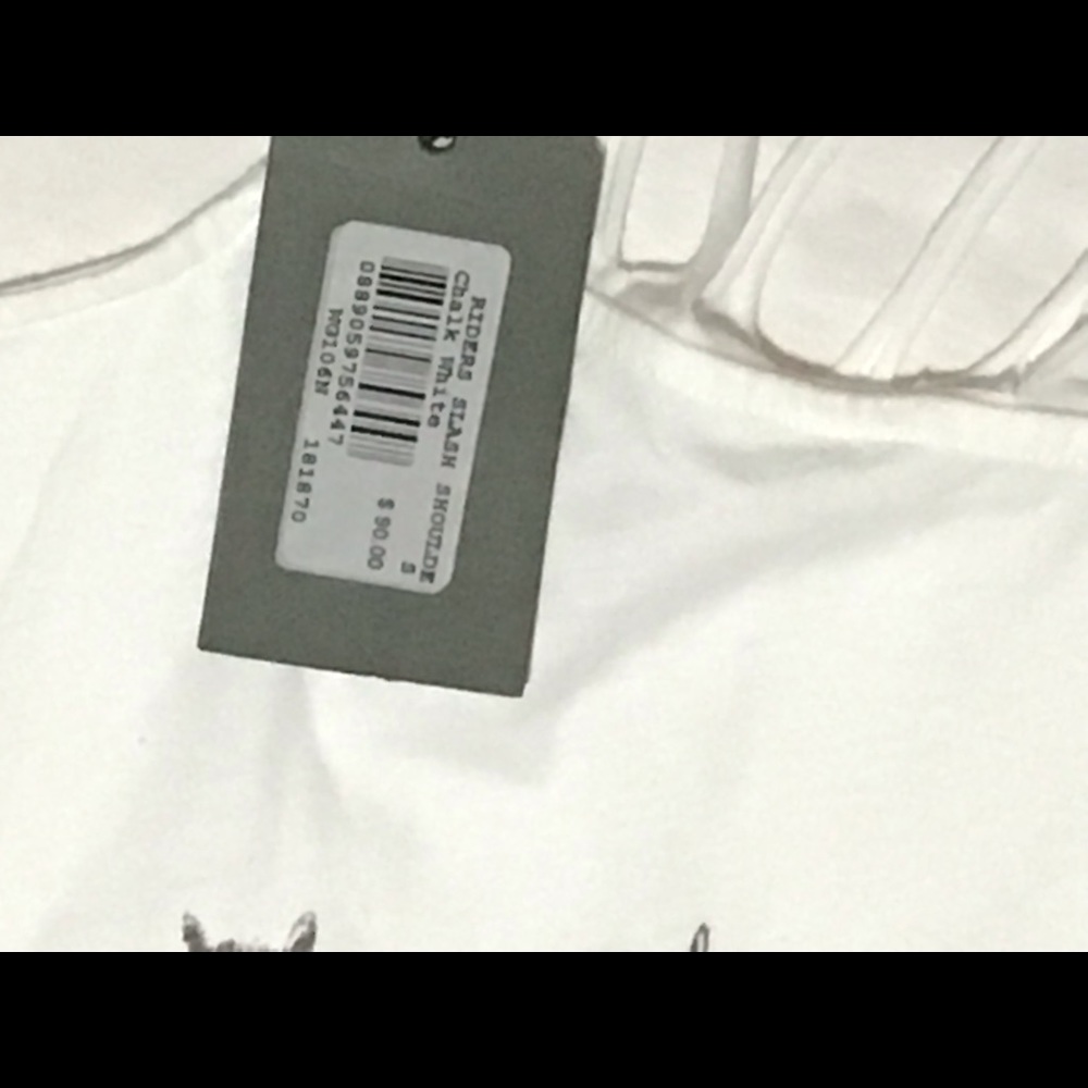 ALLSAINTS riders slash shoulder tee shirt - Picture 2 of 3